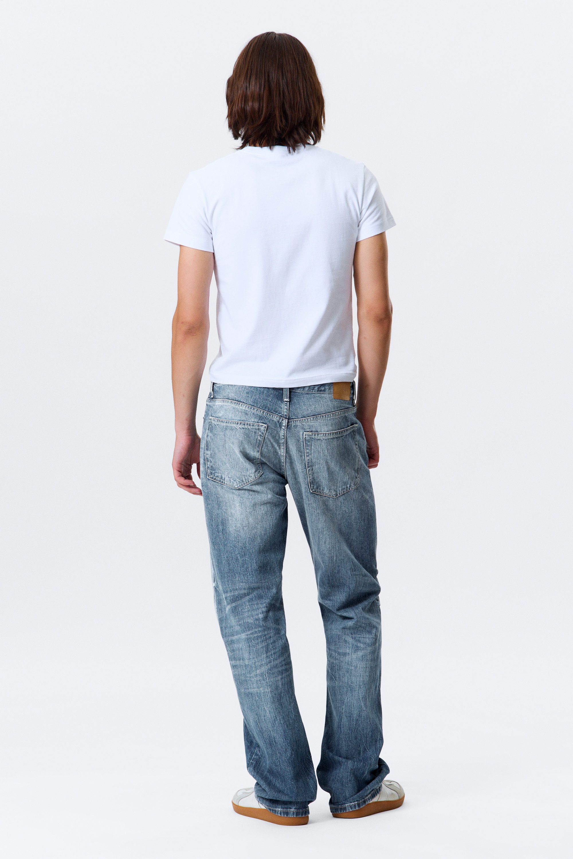 Board Blue - Mellanblå - Meteor Low Waist Relaxed Straight Leg Jeans - 6