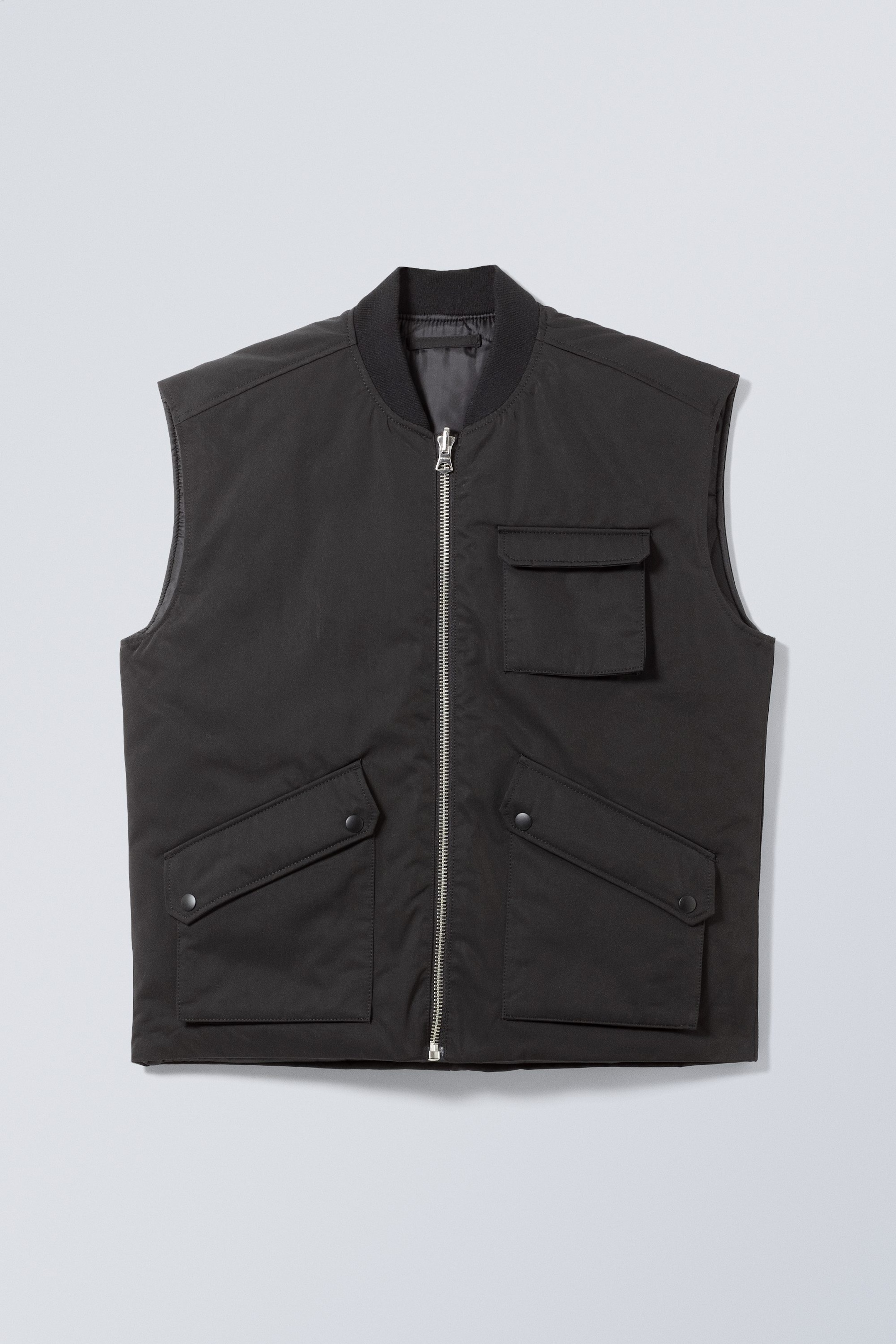 Zwart - Bomberbodywarmer - 1