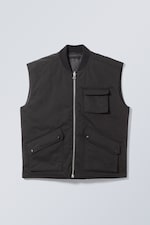 Zwart - Bomberbodywarmer - 1