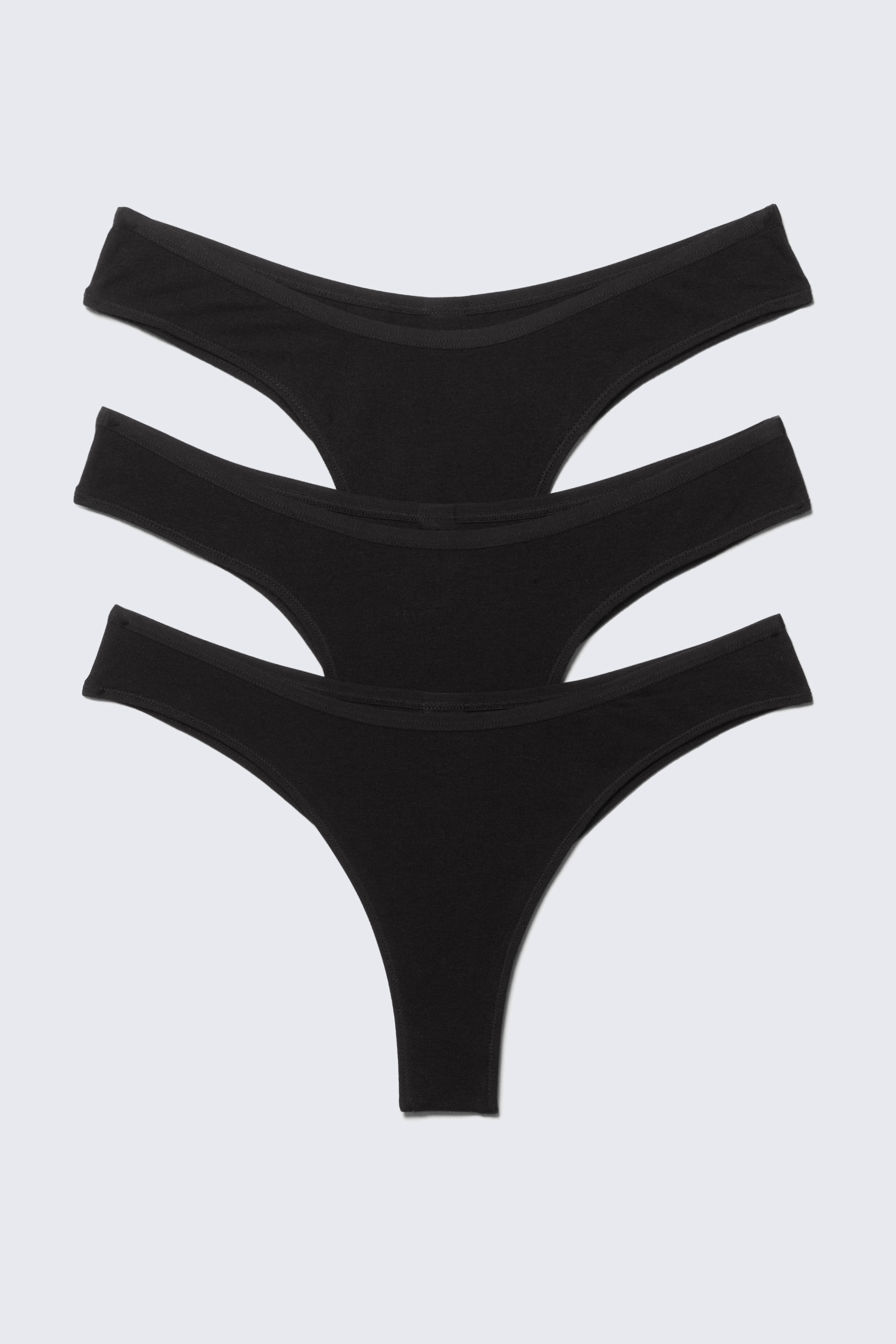 3-pack Inez Brazilian Cotton Briefs - Black