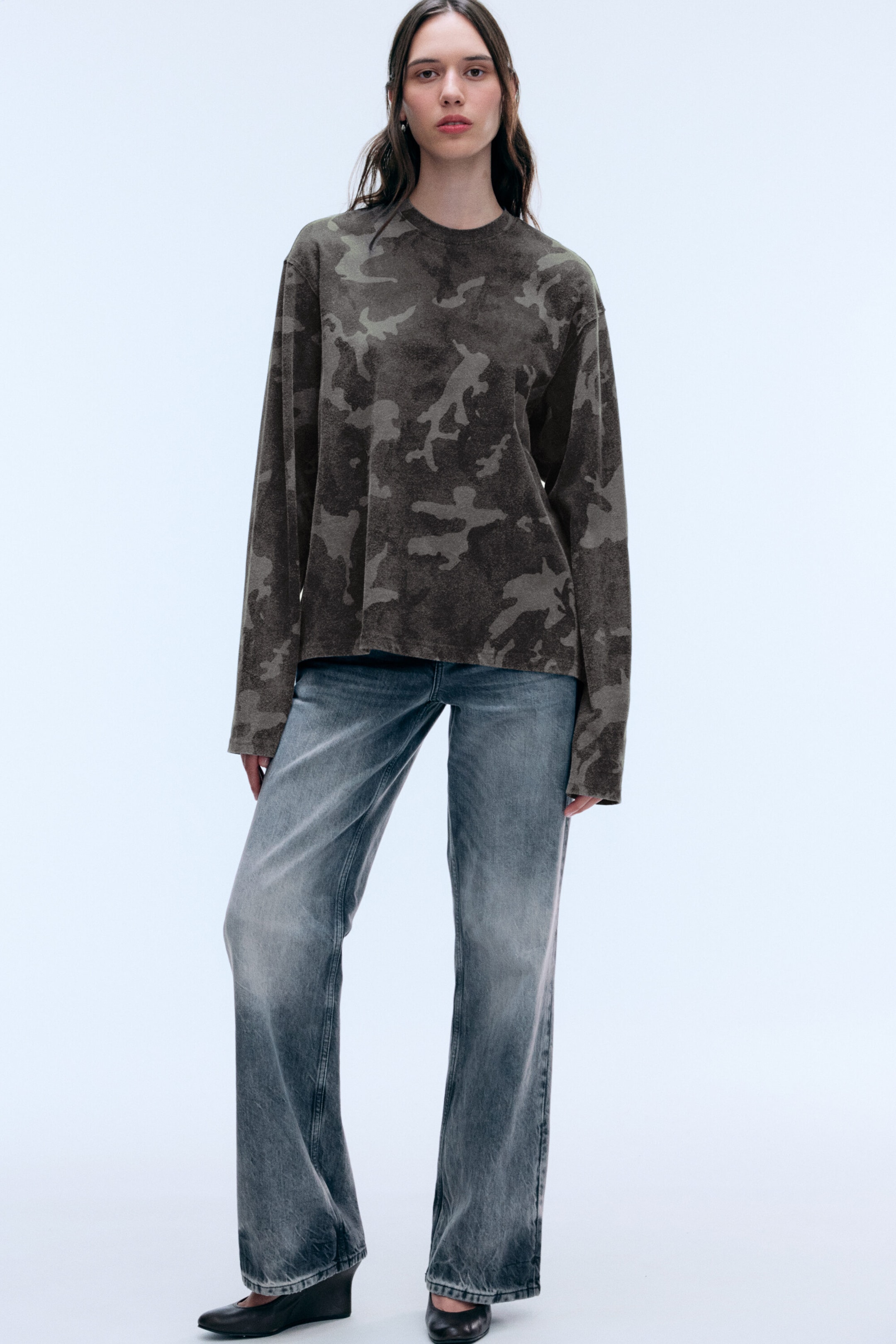 Dusty Camo - Printed Long-sleeved top - 2