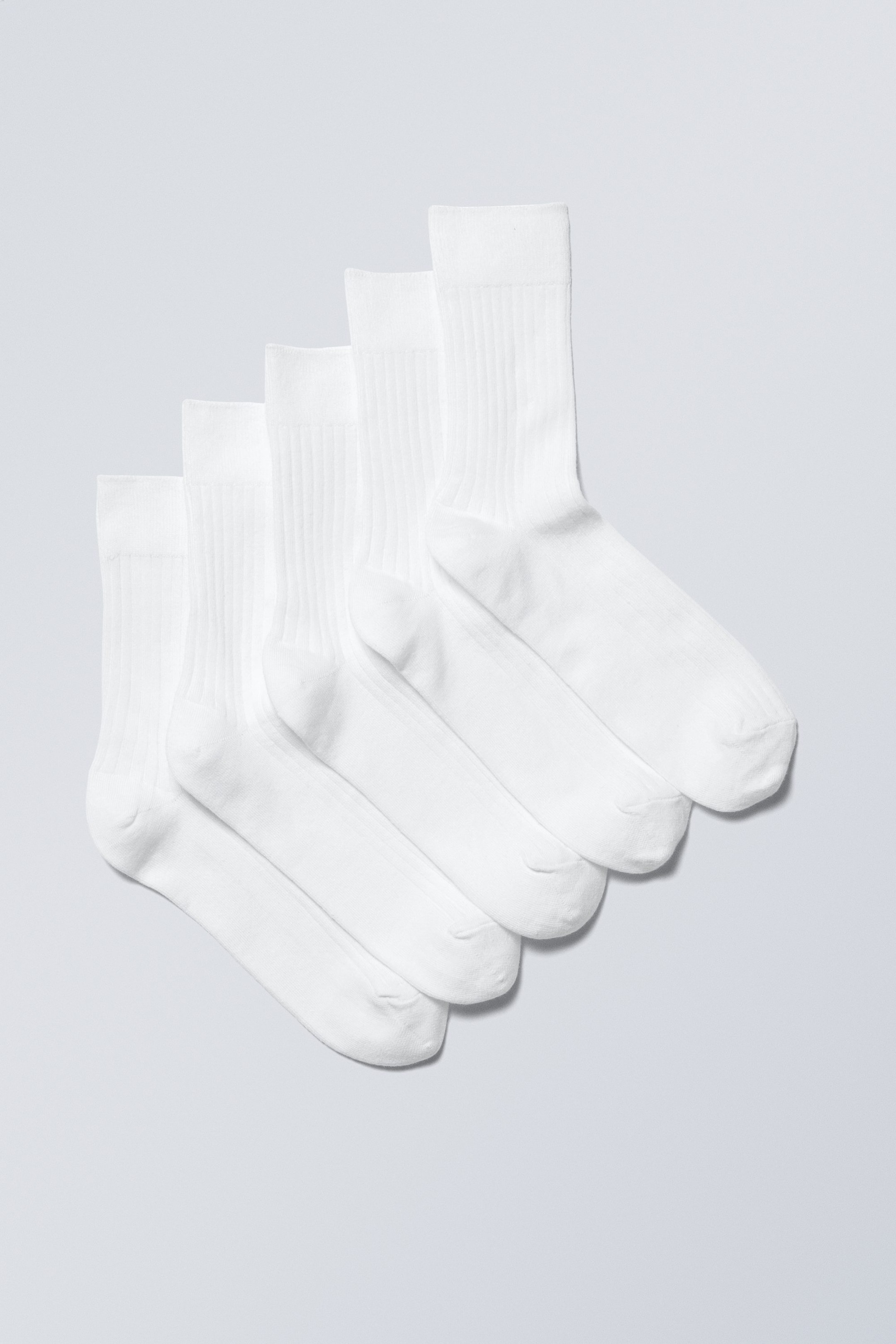Vit - 5-pack strumpor - 0