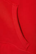 Bright Red - Shrunken Zip Hoodie - 1