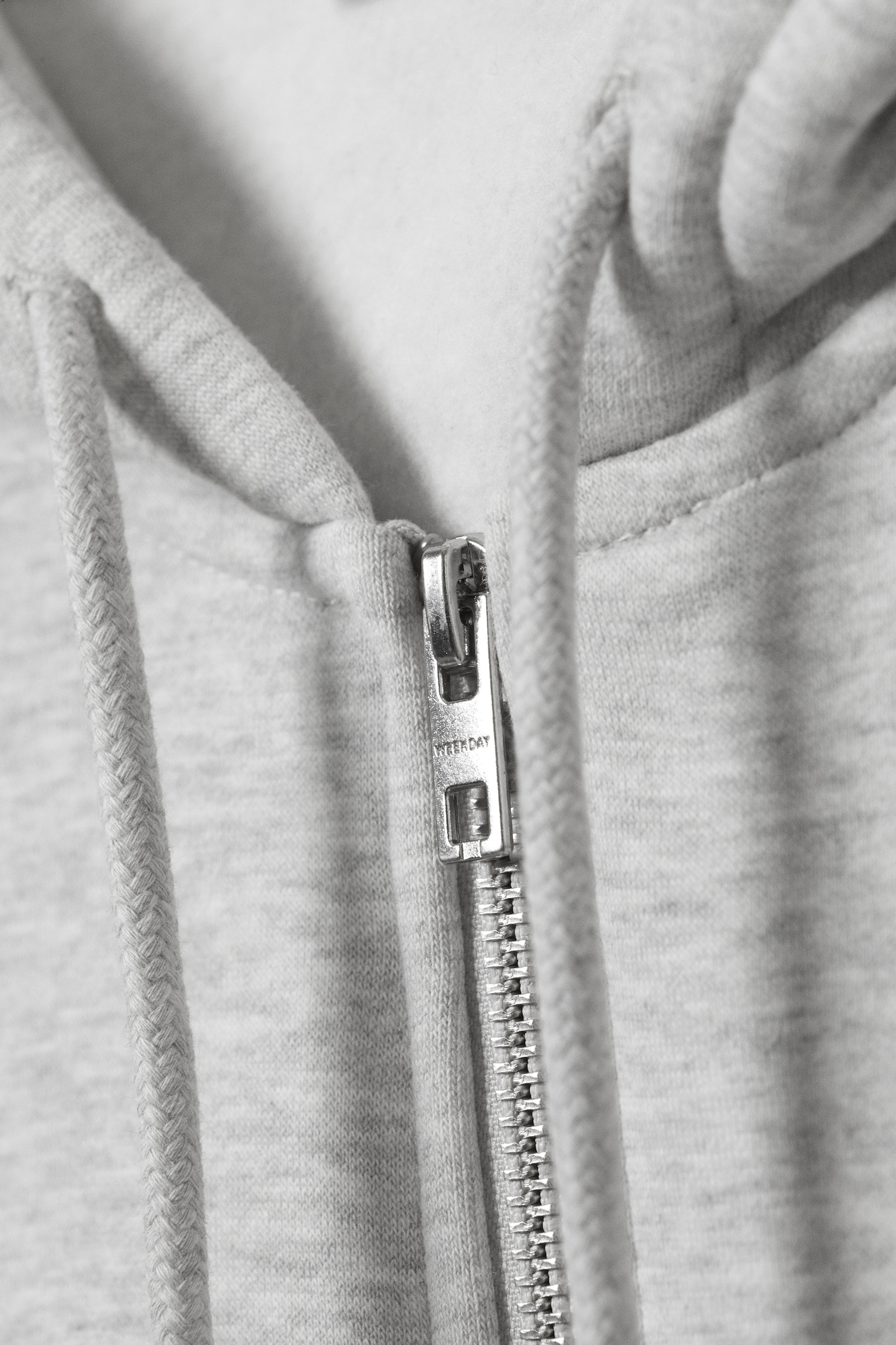 Classic Zip Hoodie - Grey Melange/Black/Navy Blue - 3