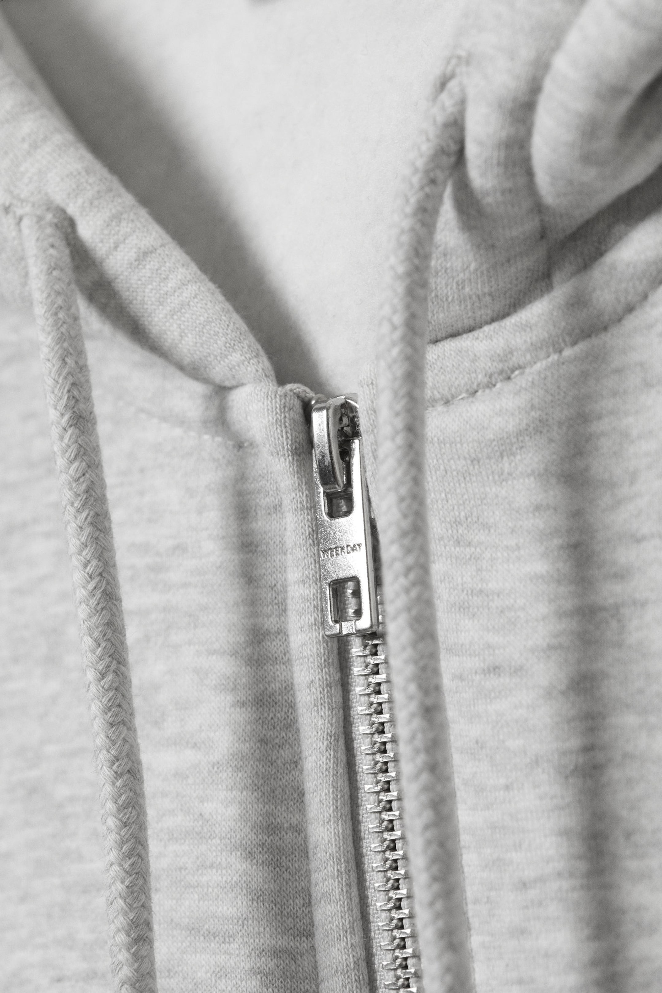 Grey Melange - Classic Zip Hoodie - 2