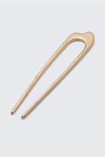 Warm Gold - Sculptural Metal Hair Pin - 1