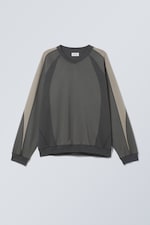 Dark Grey Colour Block - Scott Colour Block Sweatshirt - 0