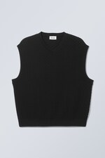 Black - Noa Regular Structured Vest - 0