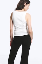 White - Henley tank top - 3
