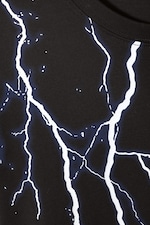 Black Lightning - Relaxed Printed T-Shirt - 1