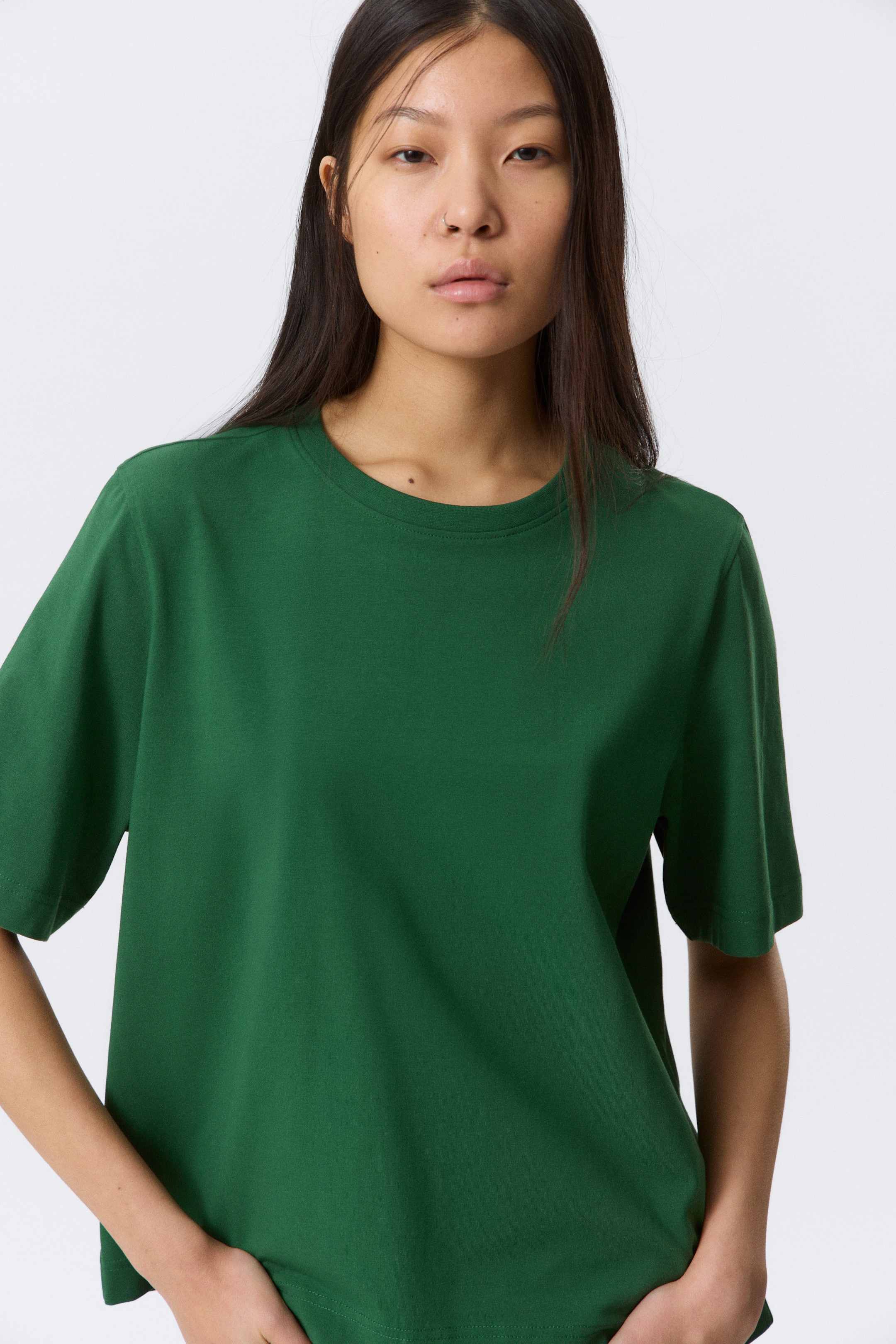 Dark Green - Perfect Boxy T-shirt - 2
