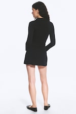 Black - Long-sleeve Dress - 3