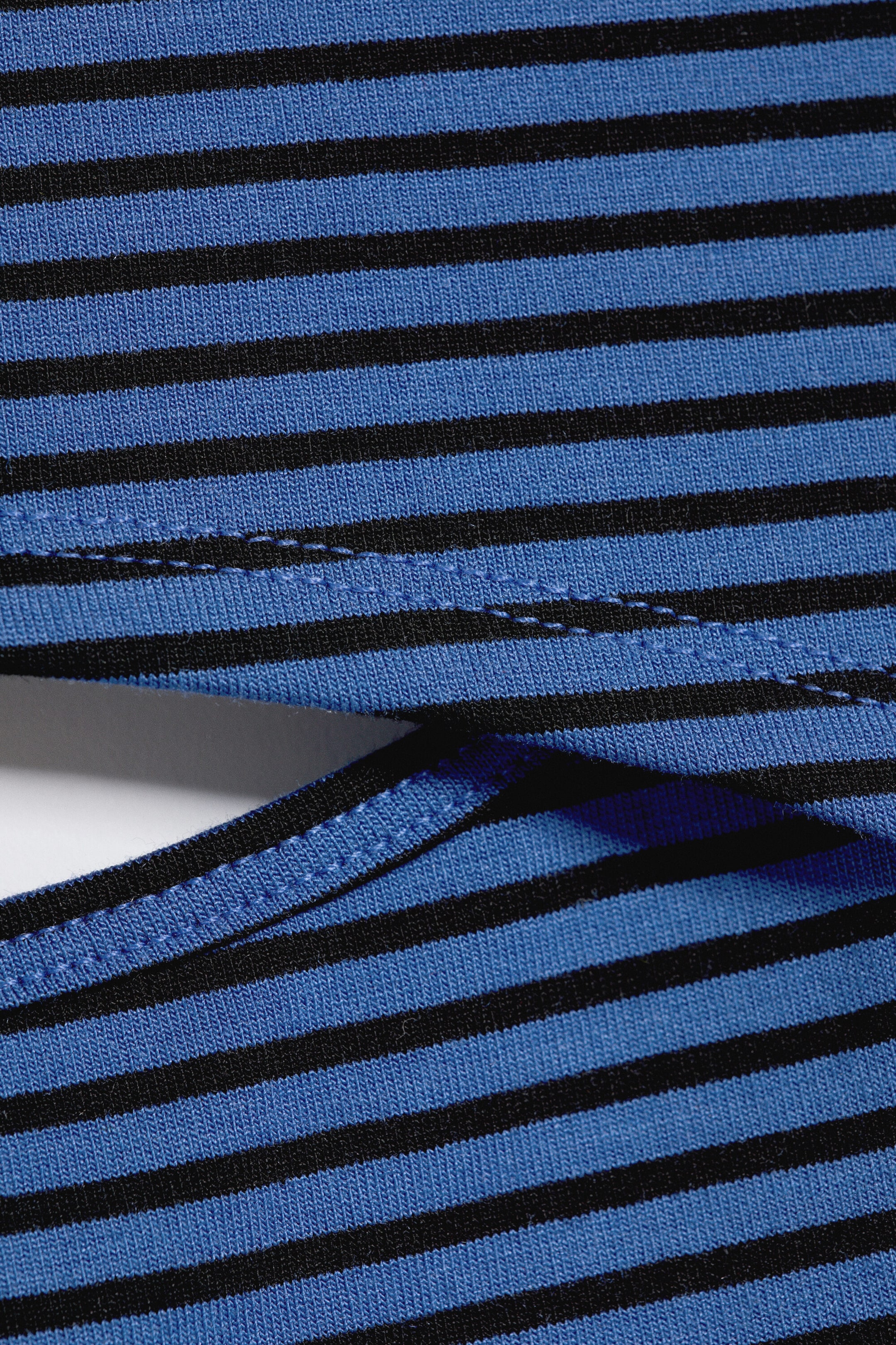 Randig Blå - Tvådelad bolero-topp - 5