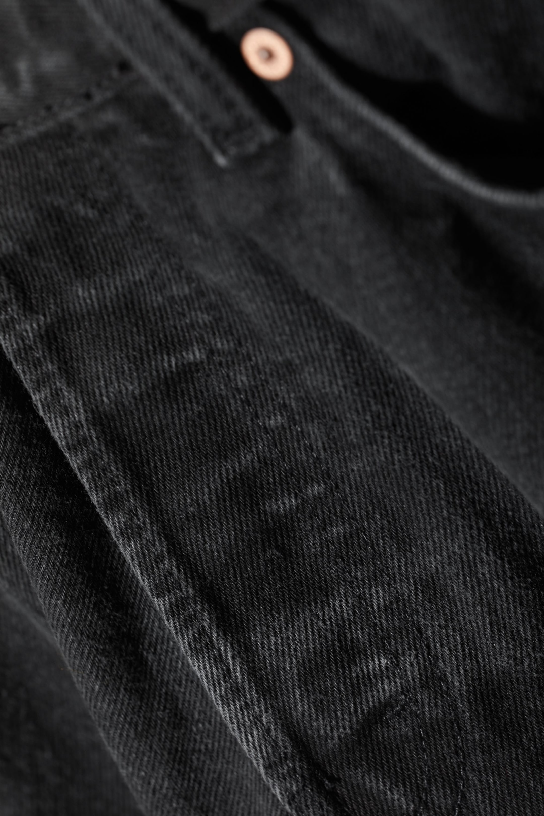 Tuned Black - Black - Space Mid Rise Relaxed Straight Leg Jeans - 6