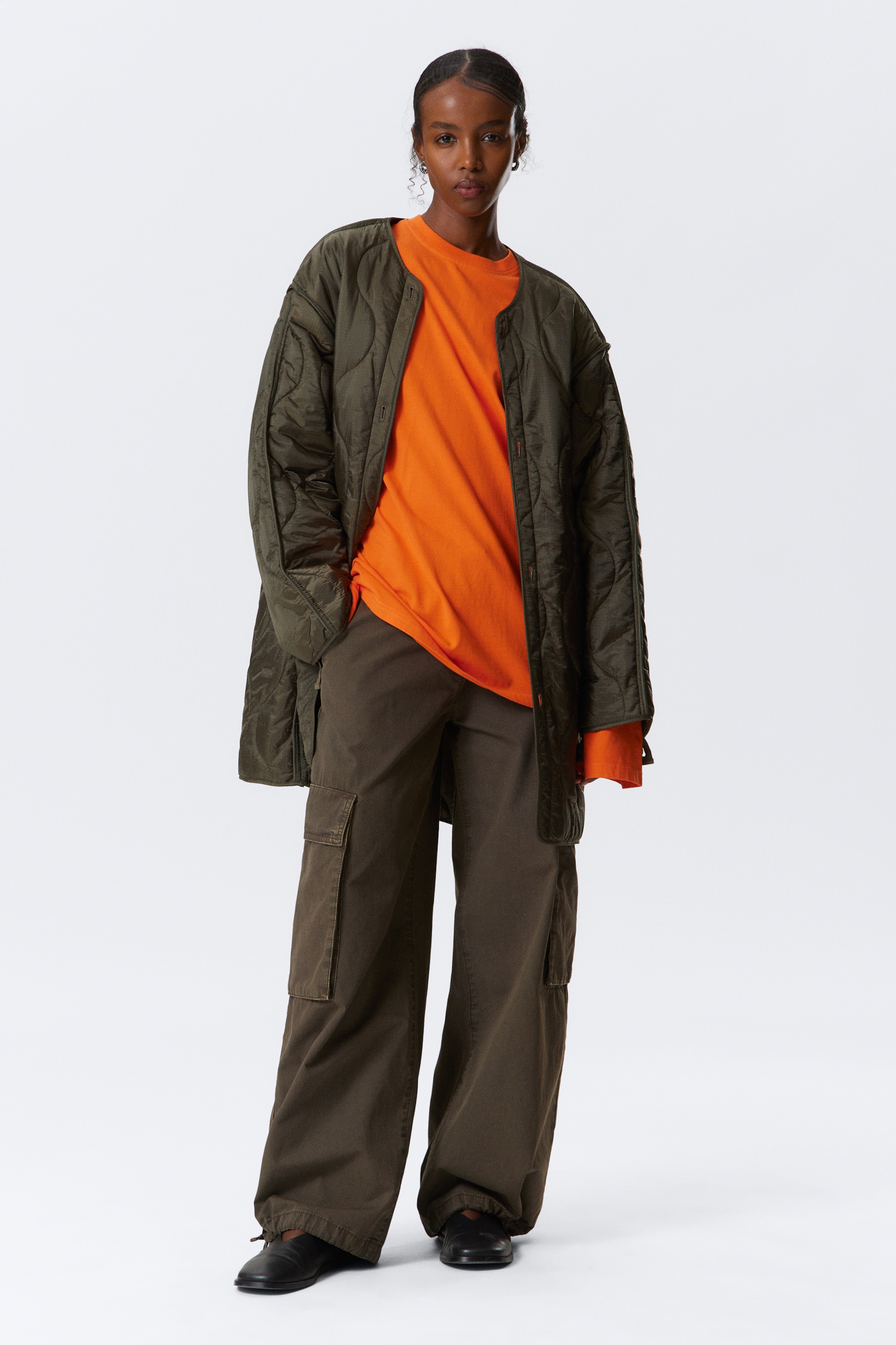 Grösseres Bild ansehen: Oversized Parka mit herausnehmbarem Futter - Khakibraun - DAMEN | H&M CH 3