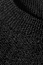 Noir - Pull à col rond en laine mélangée Regular Fit - 1