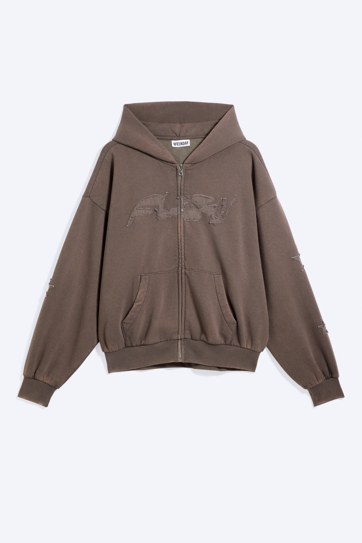 Loose Graphic Zip Hoodie - Dark Mole - Flow - 2