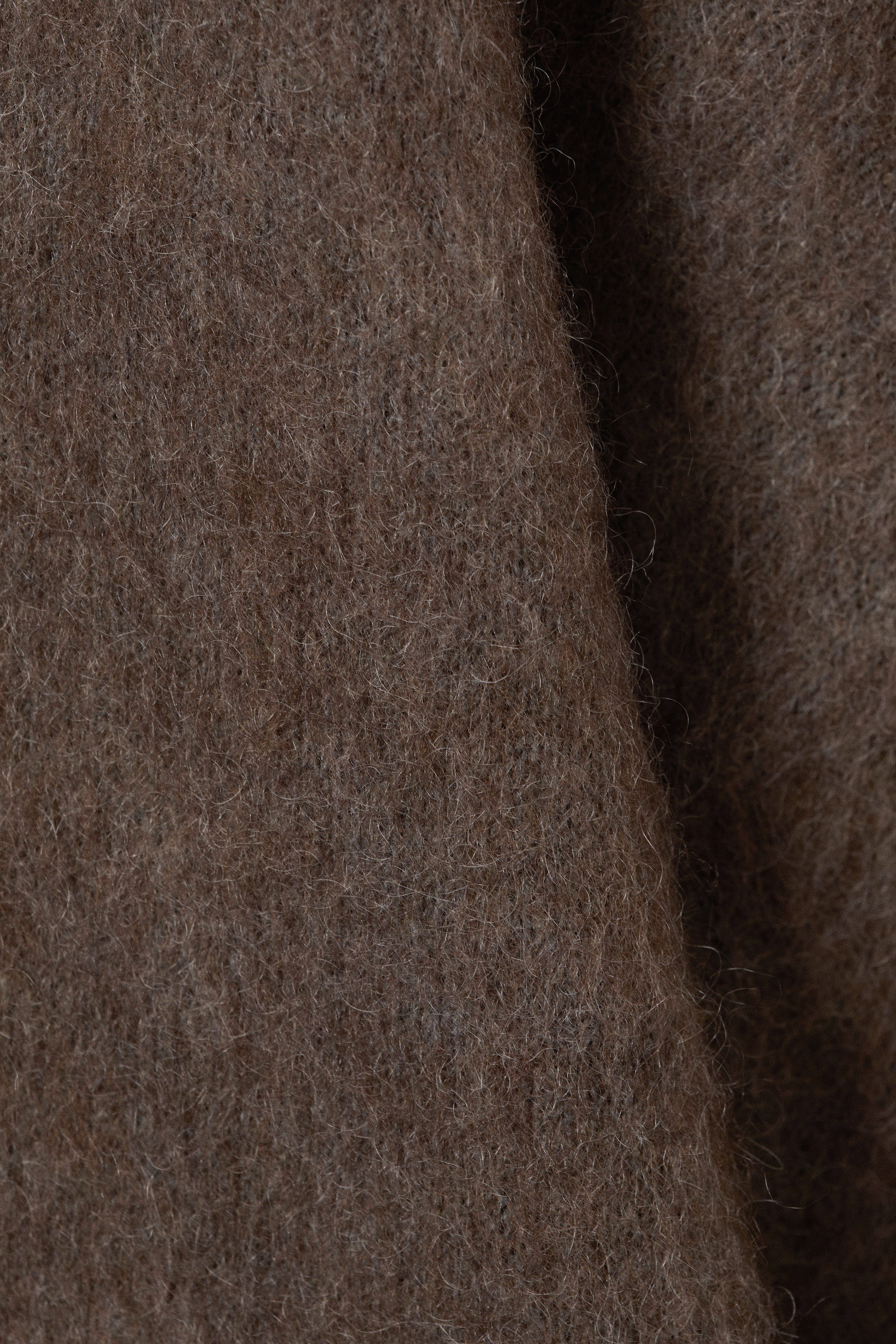 Marron - Pull oversize en maille de mohair mélangé - 7