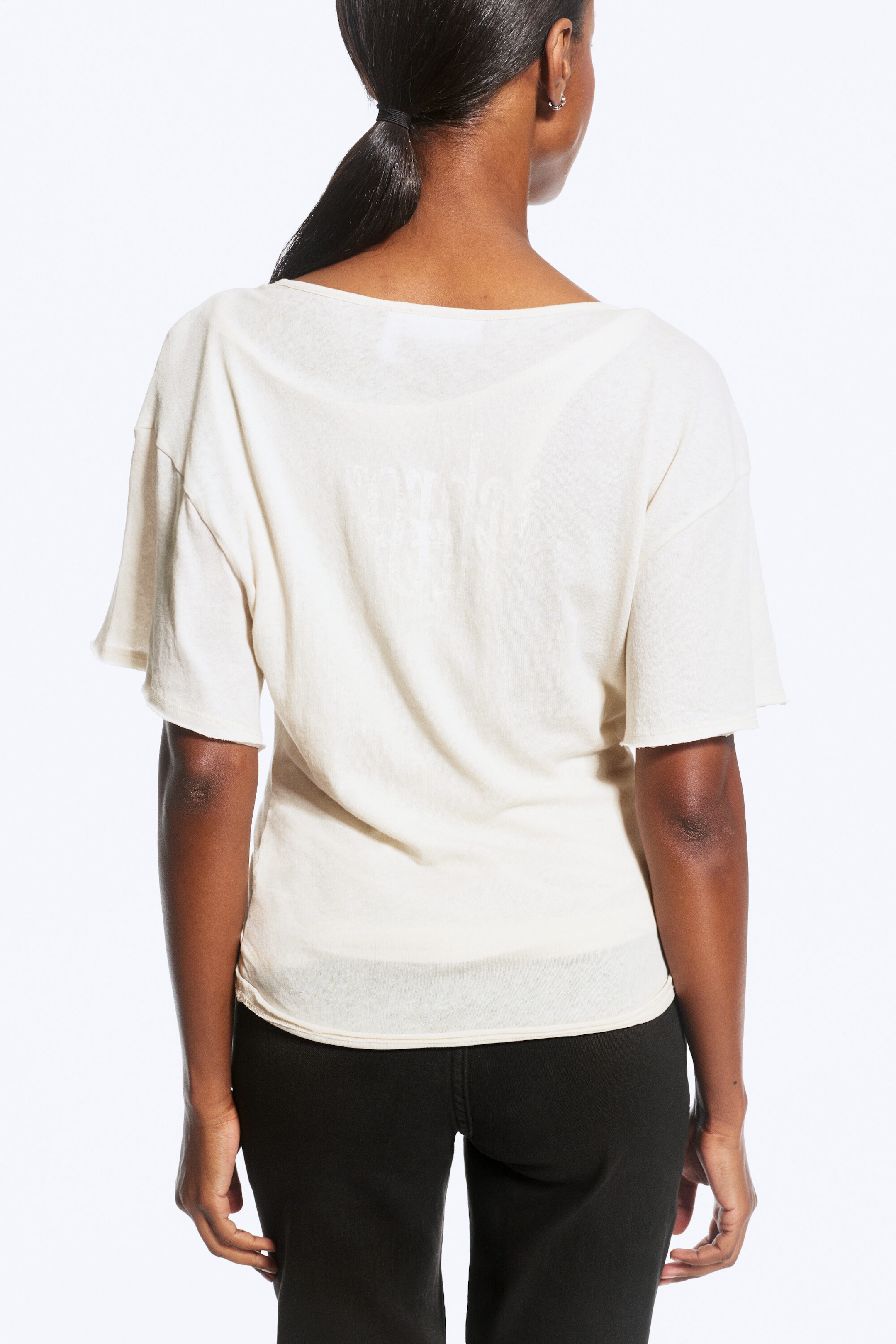 Light Dusty Mole - Synchronize - Printed V-Neck T-shirt - 2
