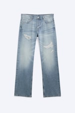 Blue Repair - Medium Blue - SPACE MID WAIST RELAXED STRAIGHT JEANS - 5