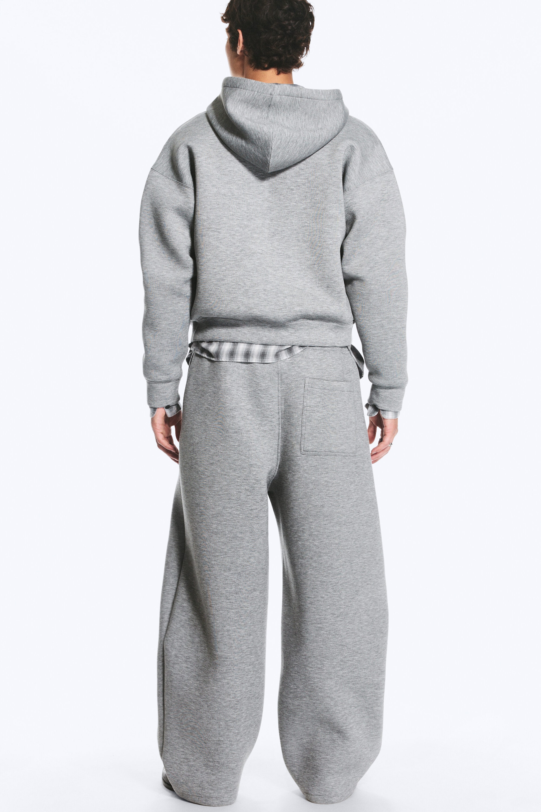 Gris chiné - Pantalon de jogging en scuba Cody - 4