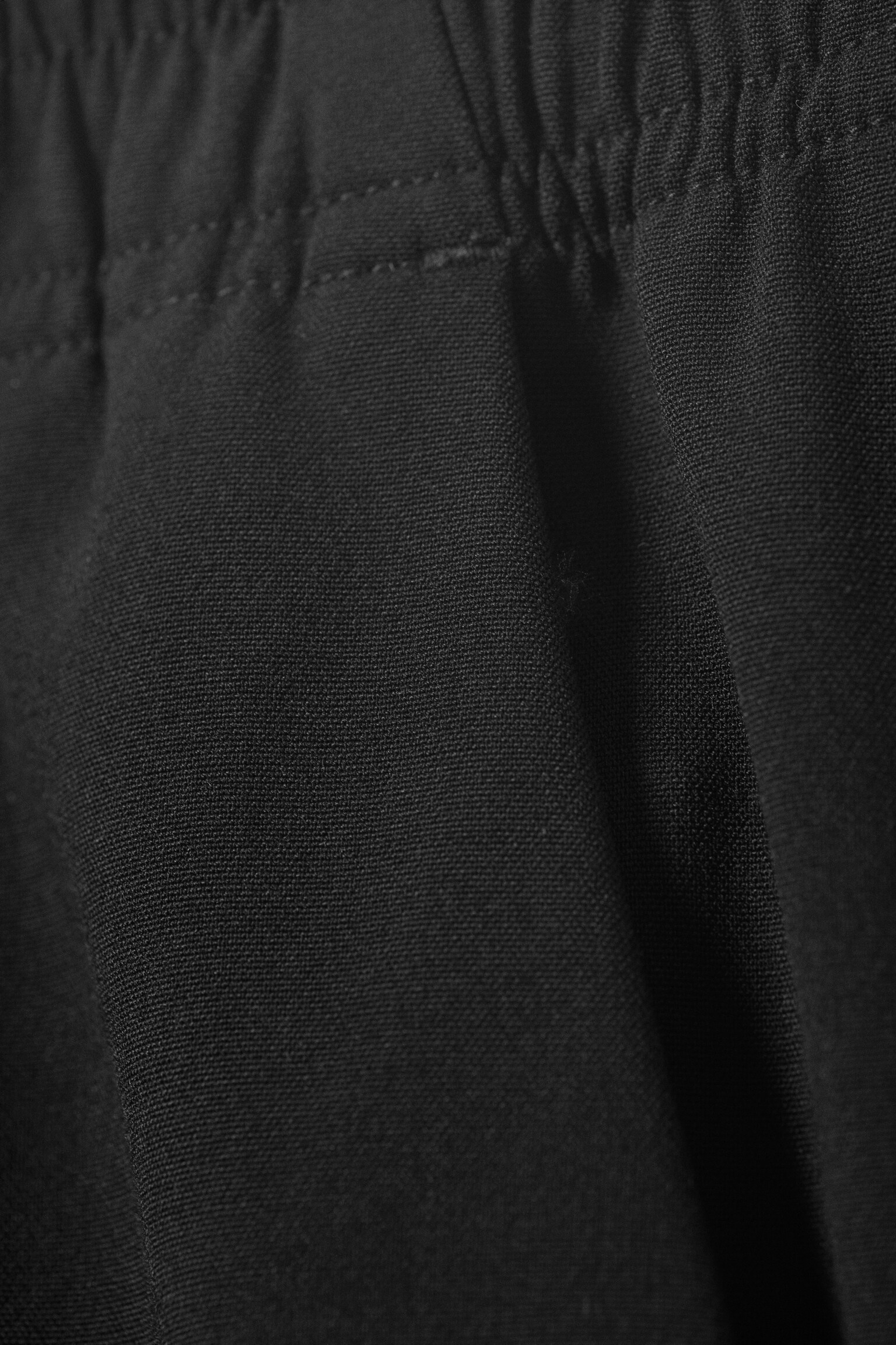 Wide Pull On Suiting Trousers - Black - 6