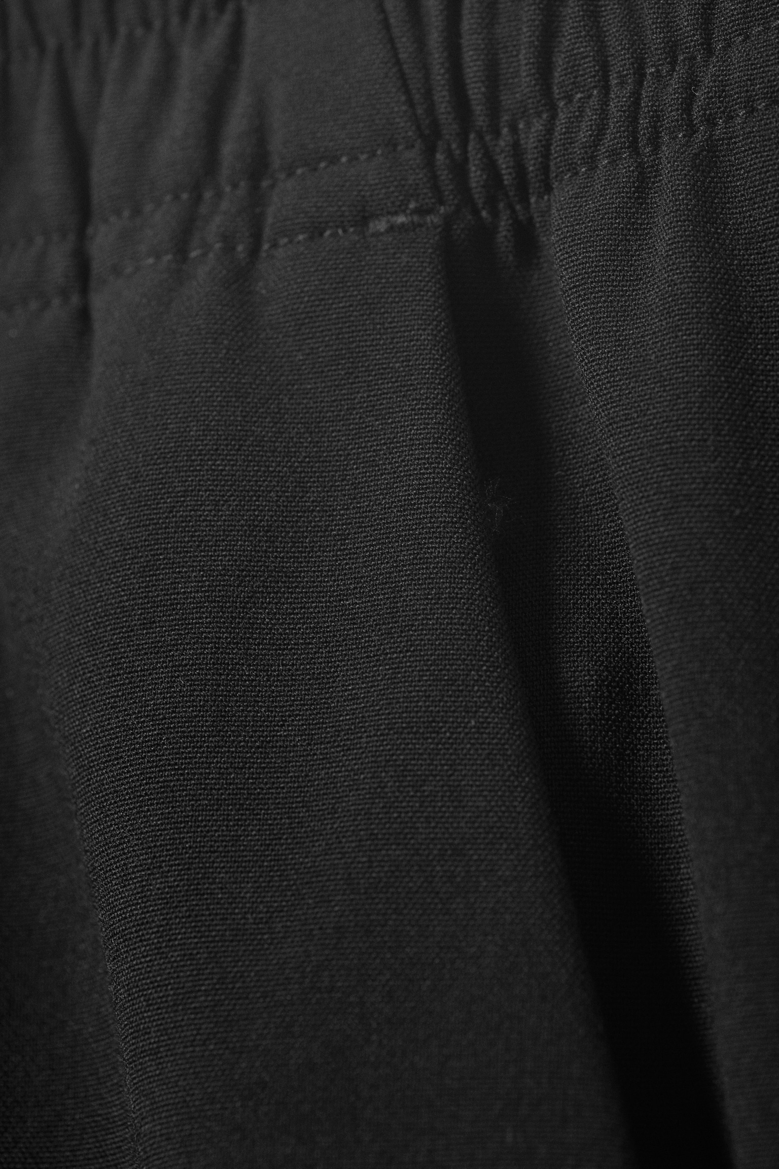 Pantalon de costume large à enfiler - Noir - 3