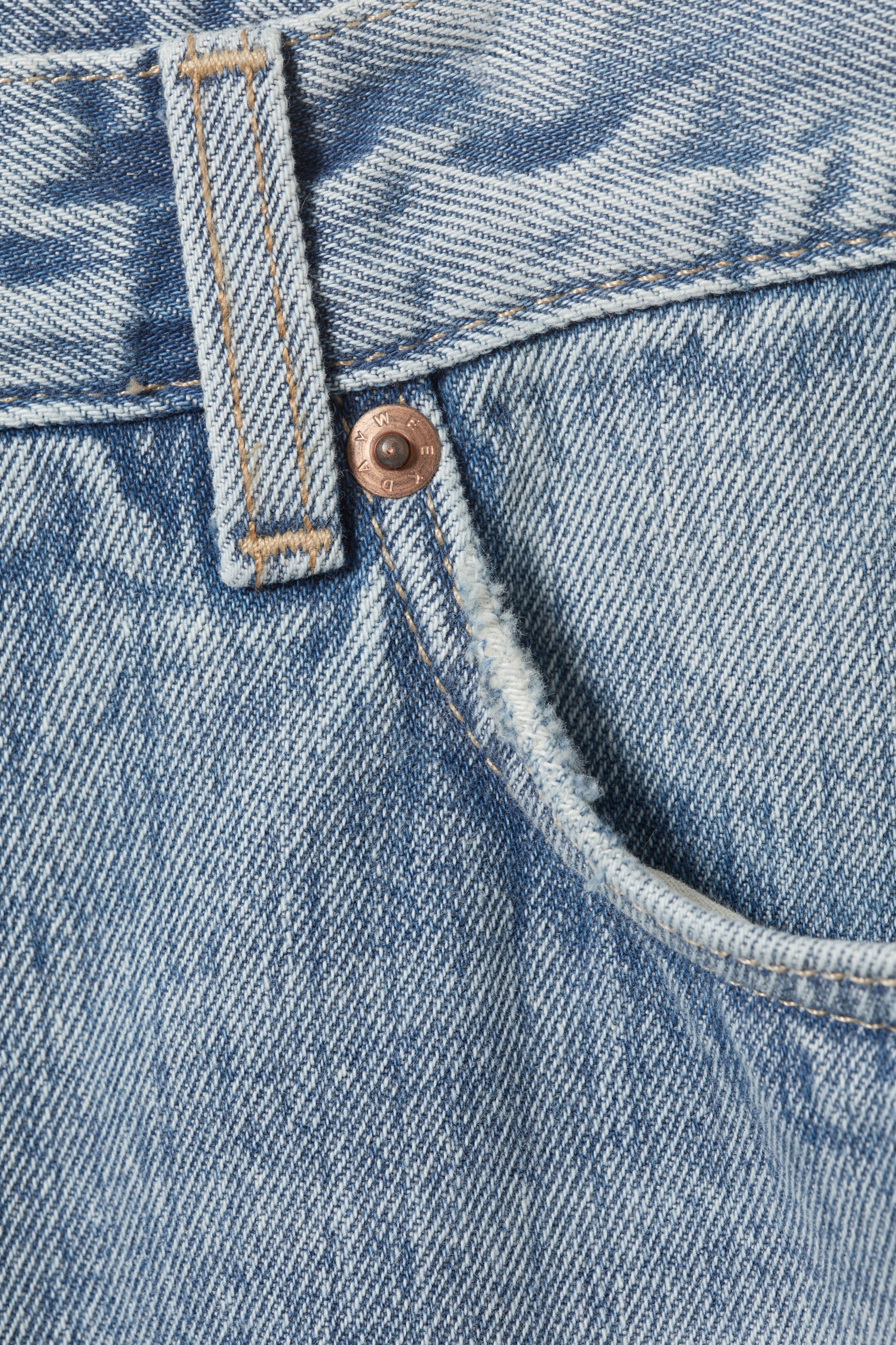 Blue Stream - Middelblauw - Space Mid Rise Relaxed Straight Leg Jeans - 6