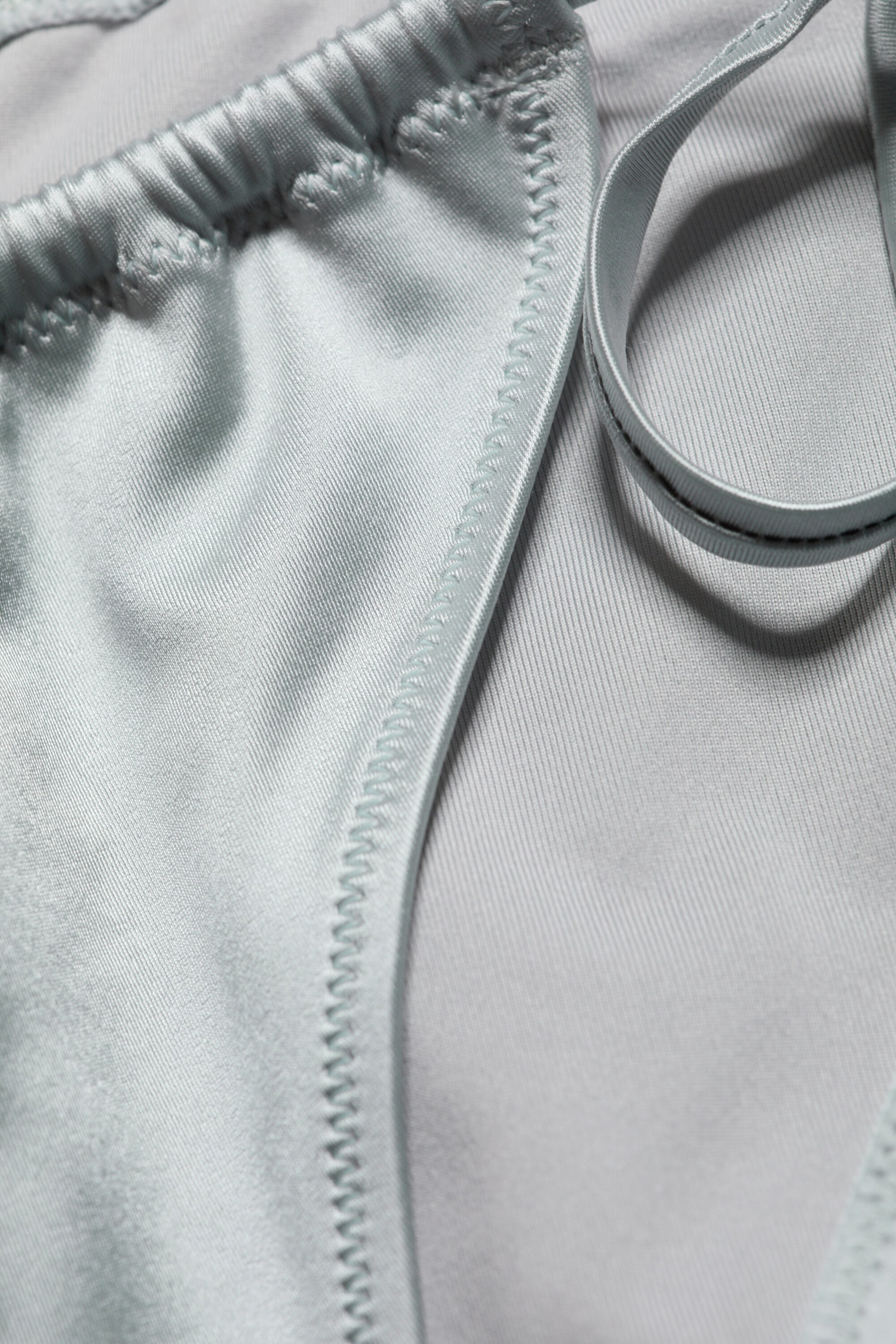 Dusty Light Grey - Brazilian Tie Bikini Bottom - 3