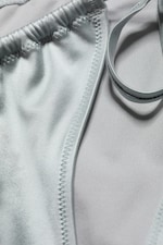 Dusty Light Grey - Brazilian Tie Bikini Bottom - 3