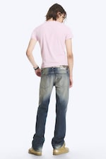 Sunset Blue – mørkeblå - Struggle bootcut-jeans med lavt liv og smal passform - 4