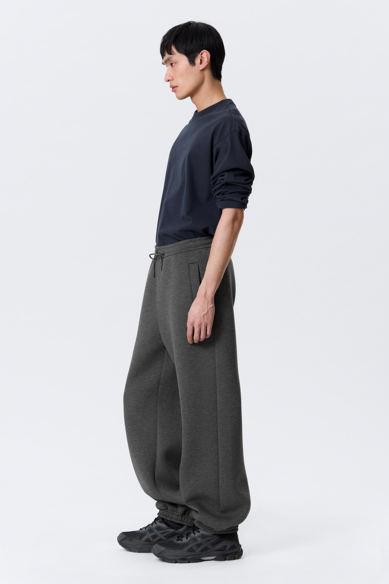 Pantaloni da tuta Simon in scuba - Grigio scuro - 5