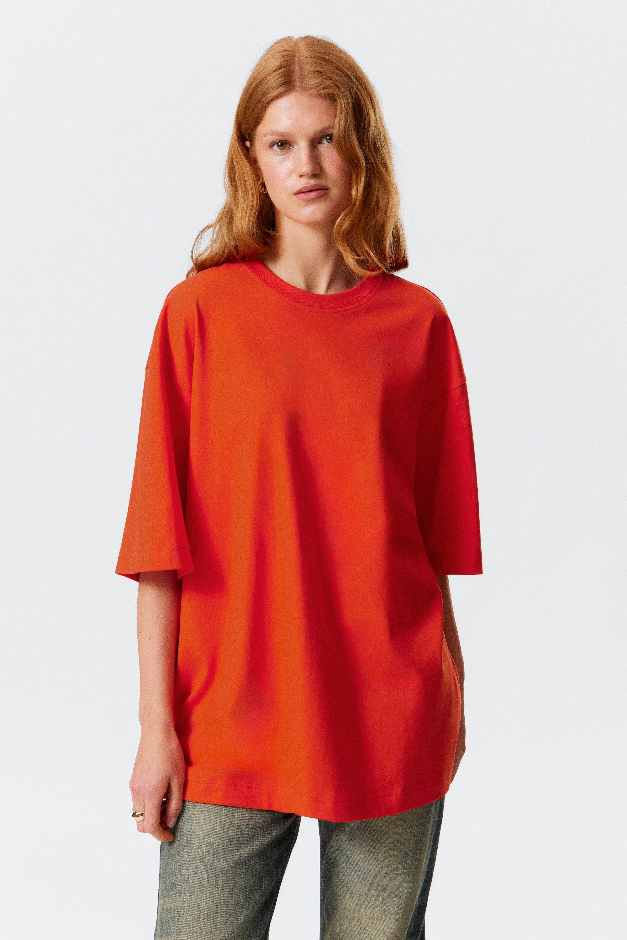 Bright Orange - Oversized T-shirt - 1