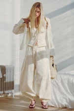 Off-white - Low Rise Ruched Drawstring Trousers - 0