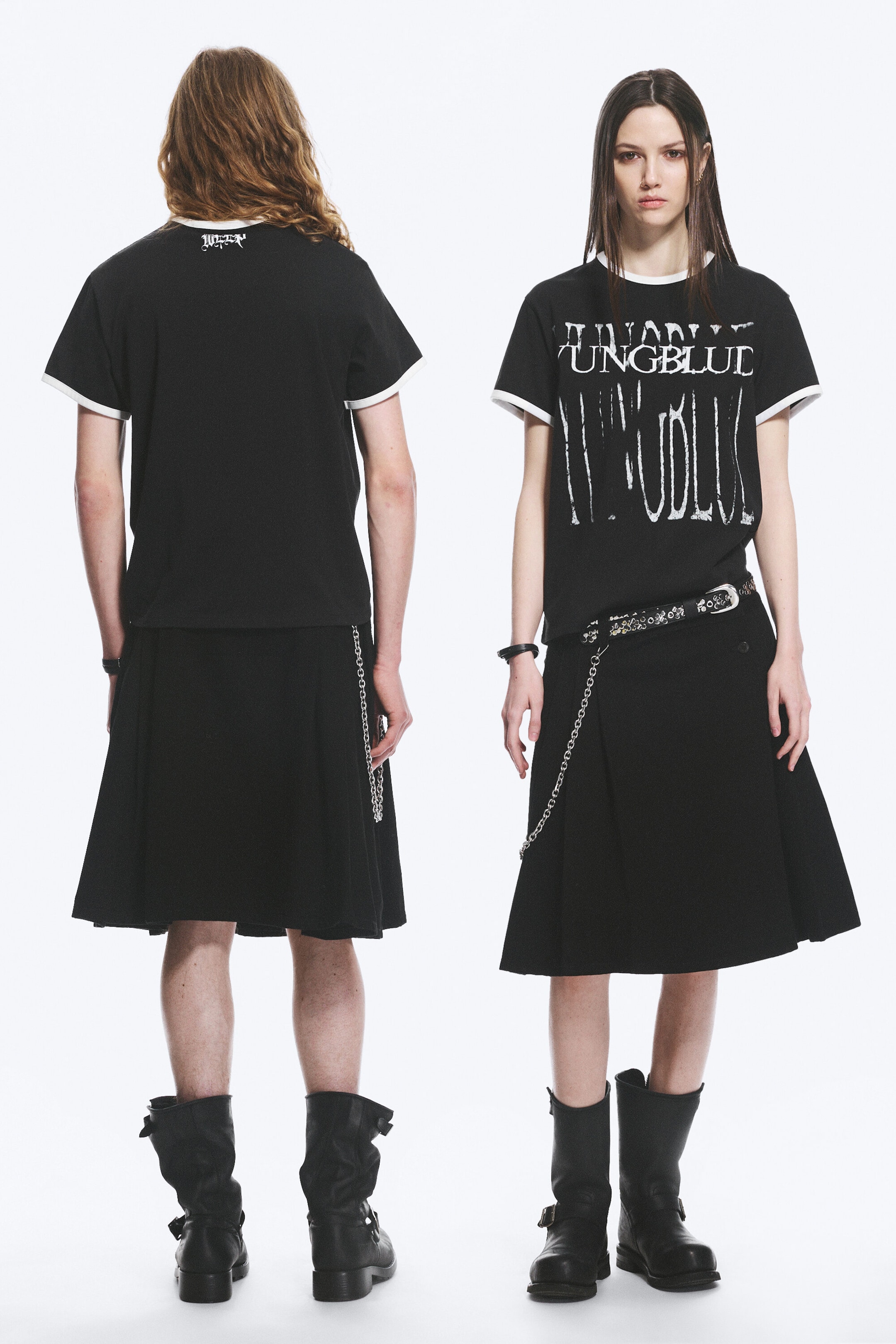 Off-black - Yungblud Printed Ringer Tee - 3