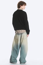 Schwarz - Blitz - Grafischer Strickpullover - 4
