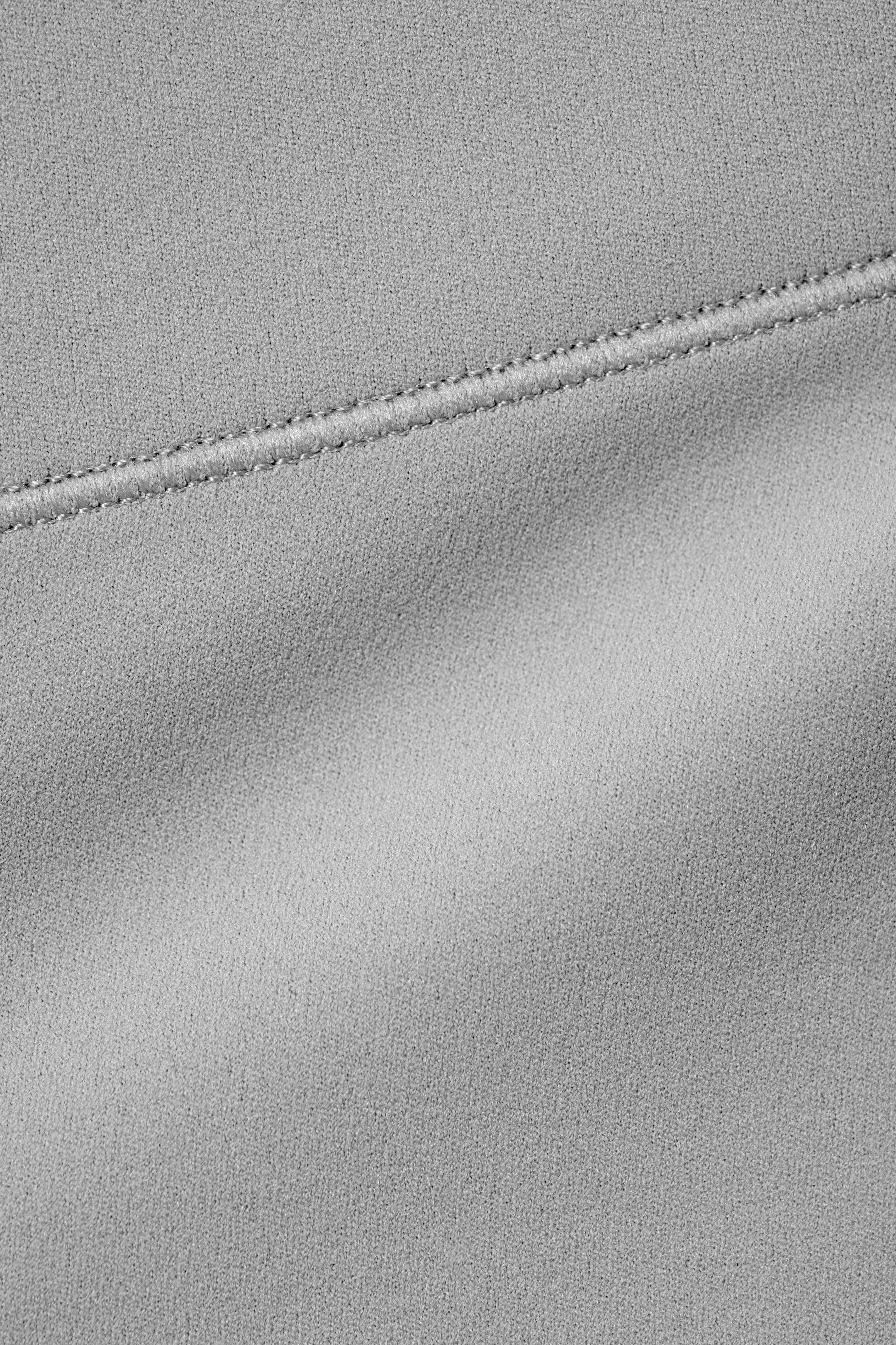 Light Grey - High Waisted Sports Biker Shorts - 4