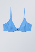 Bleu - Soutien-gorge en tulle à armatures Sandy - 0