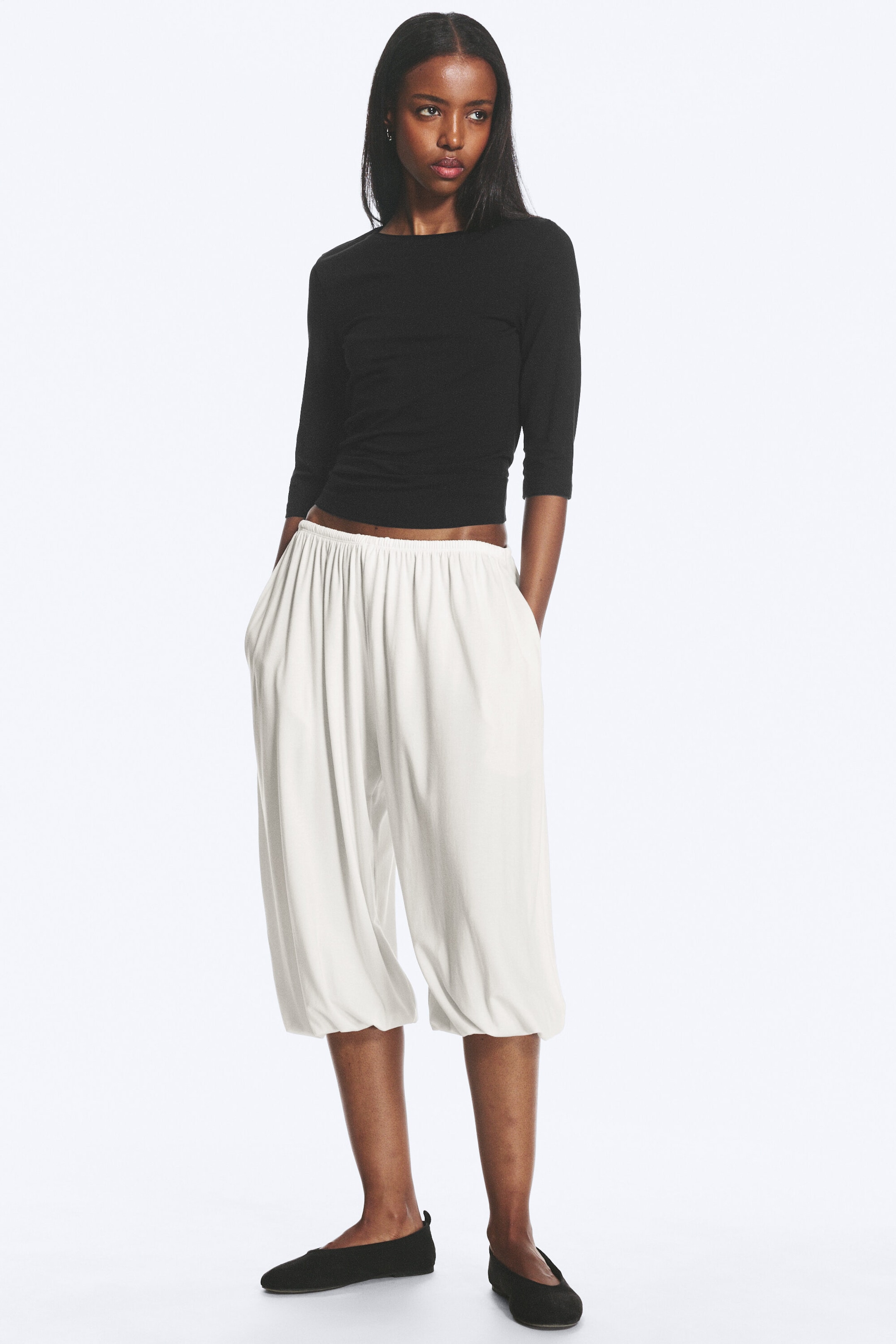 White - Jersey Pantaloon - 1