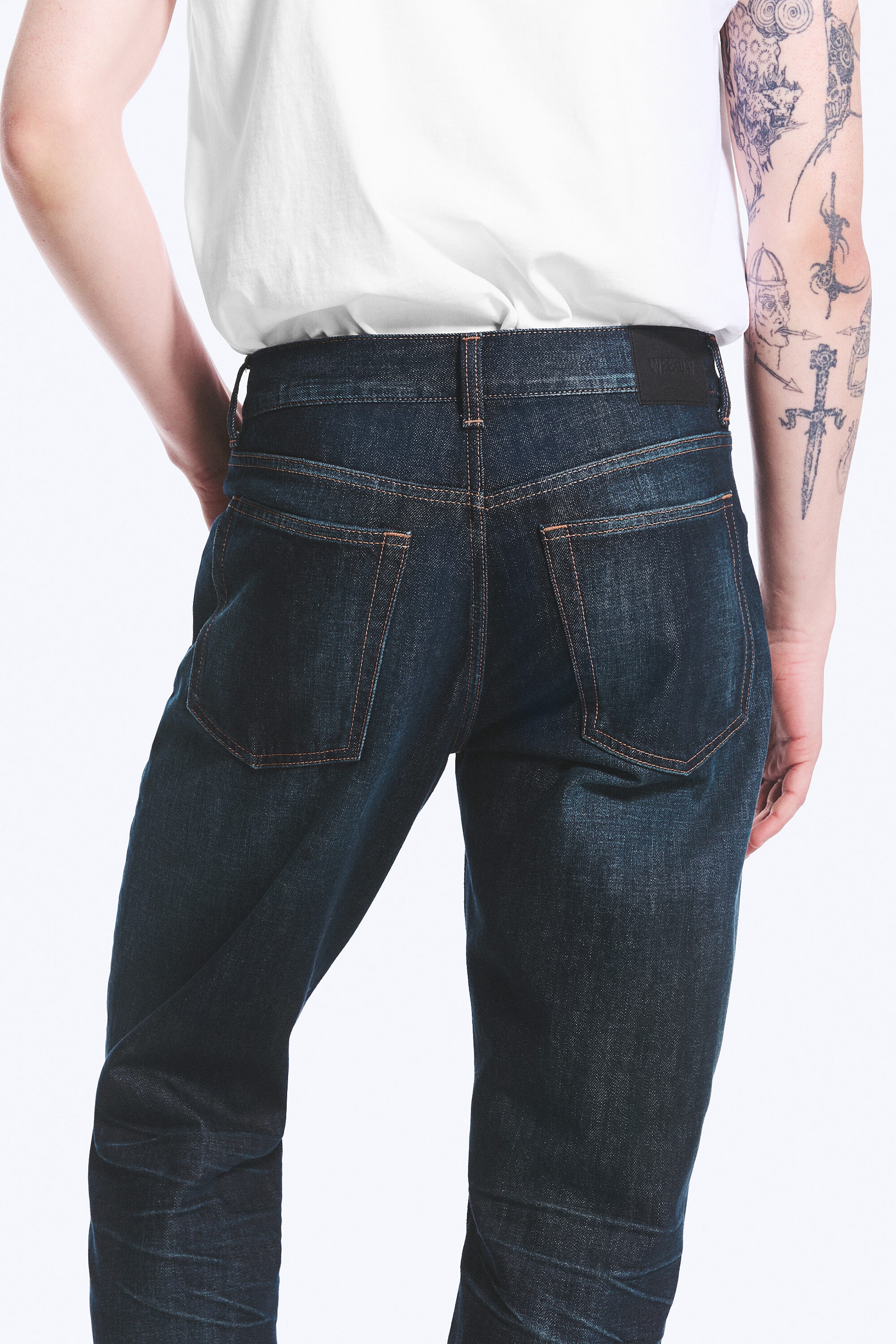 Bounty Blue - Mörkblå - Mercury mid waist relaxed bootcut jeans - 3
