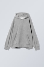 Grey Melange - Essence Relaxed Hoodie - 0