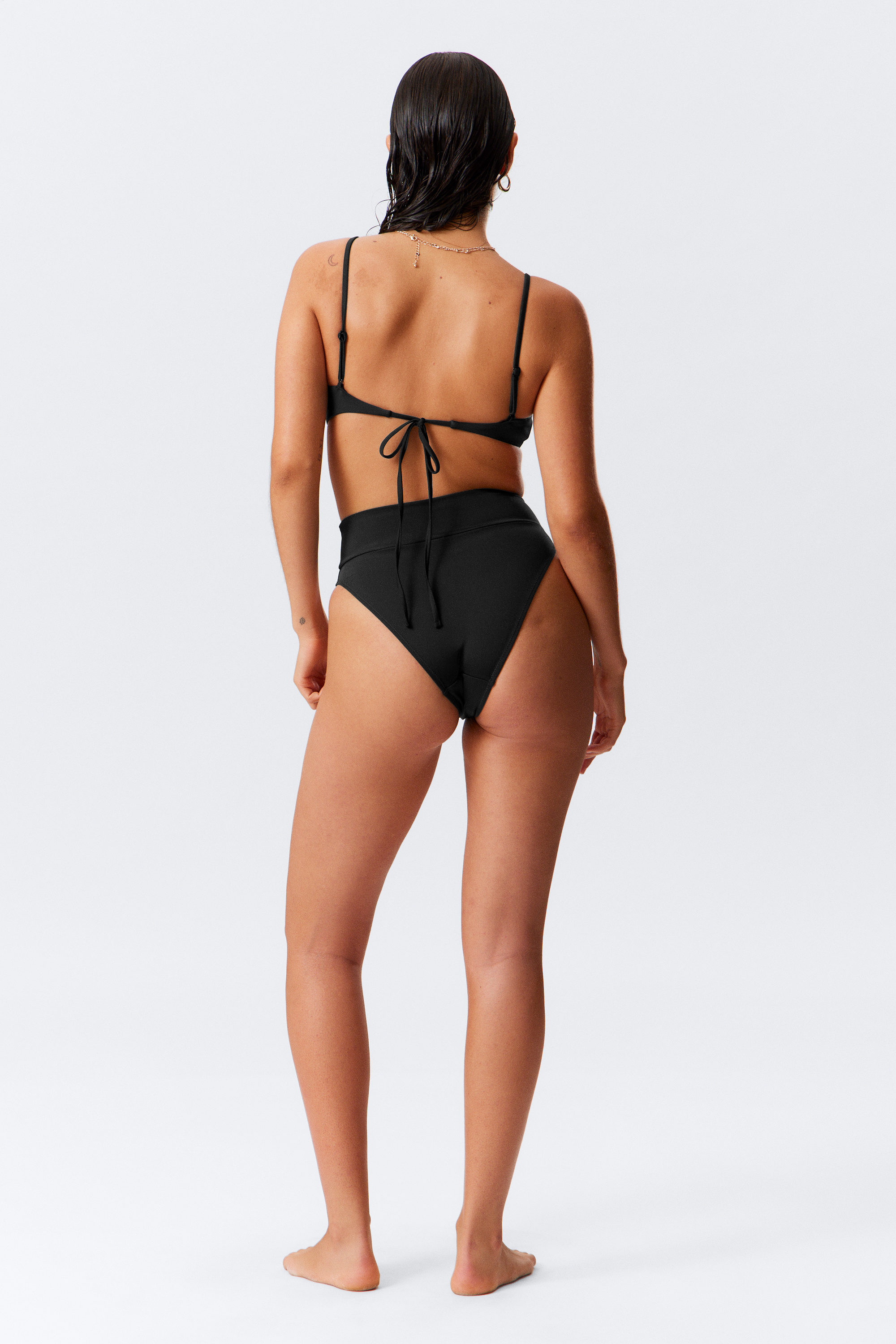 Black - Heat High Waist Bikini Bottoms - 3
