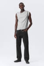 Tuned Black - Black - Space Relaxed Straight Leg Jeans - 0