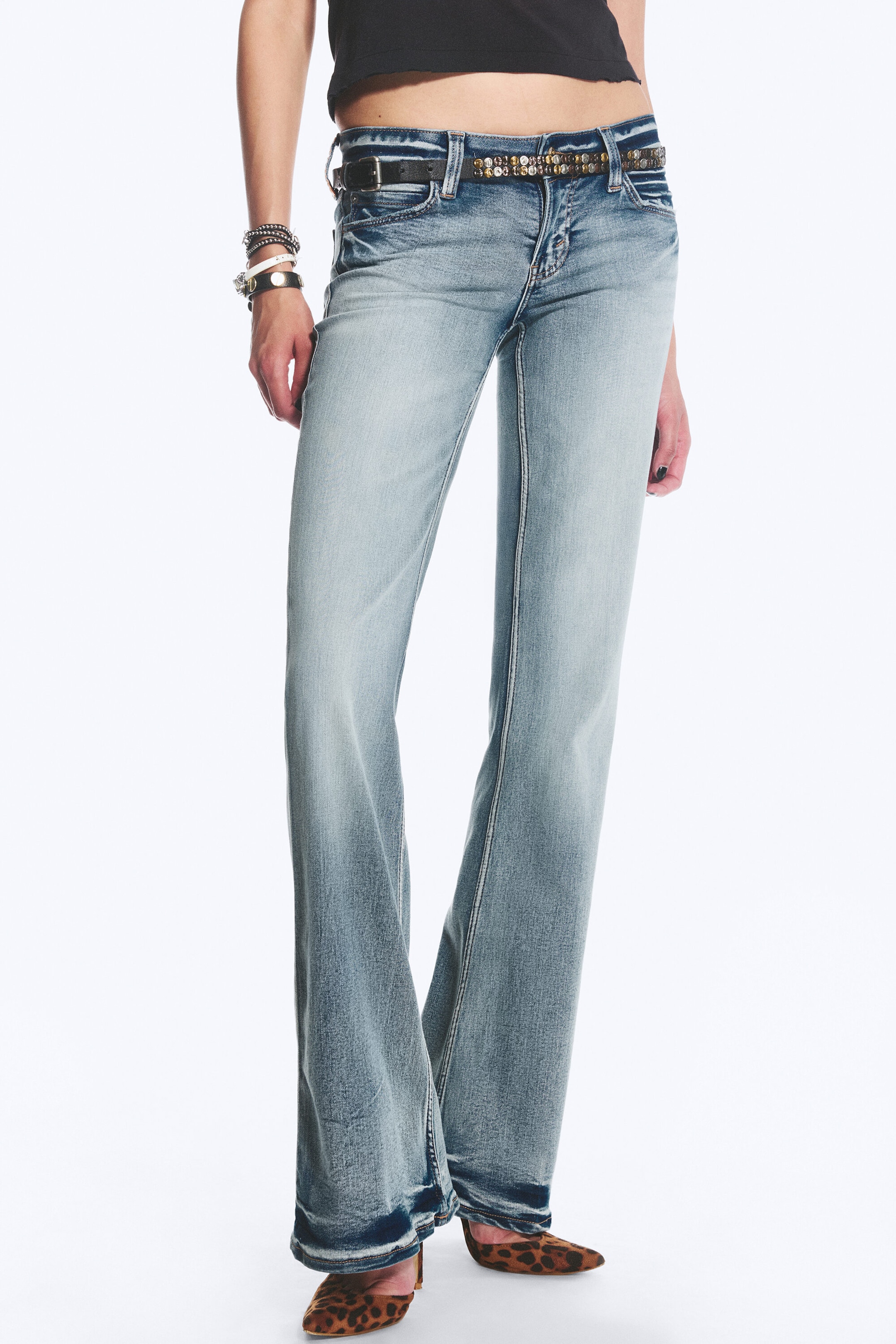 Blue Moon - Bleu moyen - Jean bootcut skinny taille basse Booty Bei - 2