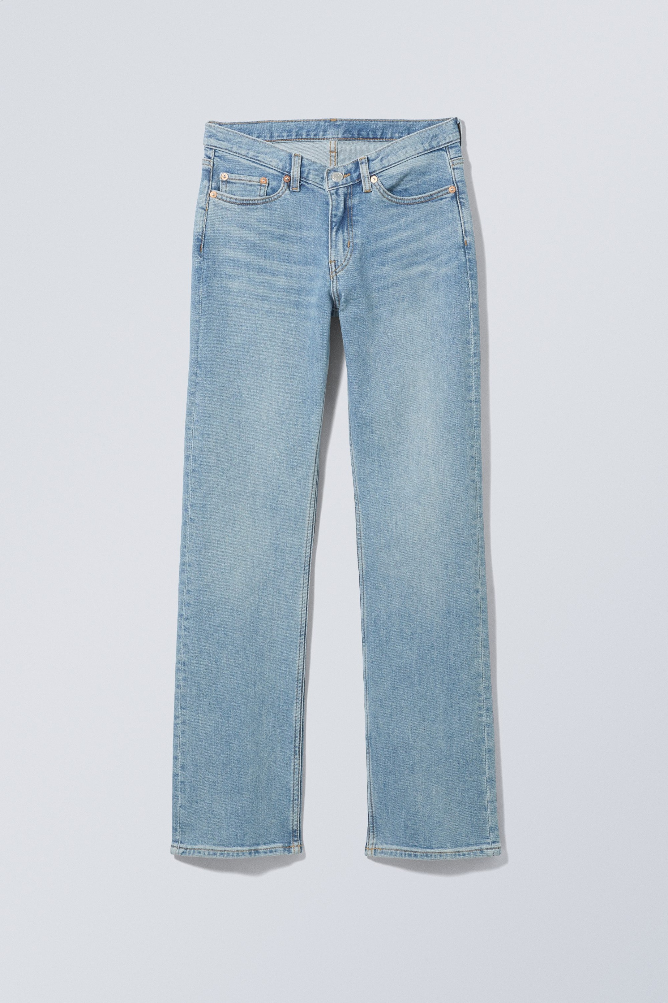 Verona blue - Twig Mid Slim Straight Jeans - 0