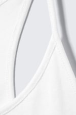 Offwhite - Schmal geschnittenes Racerback-Tanktop - 4