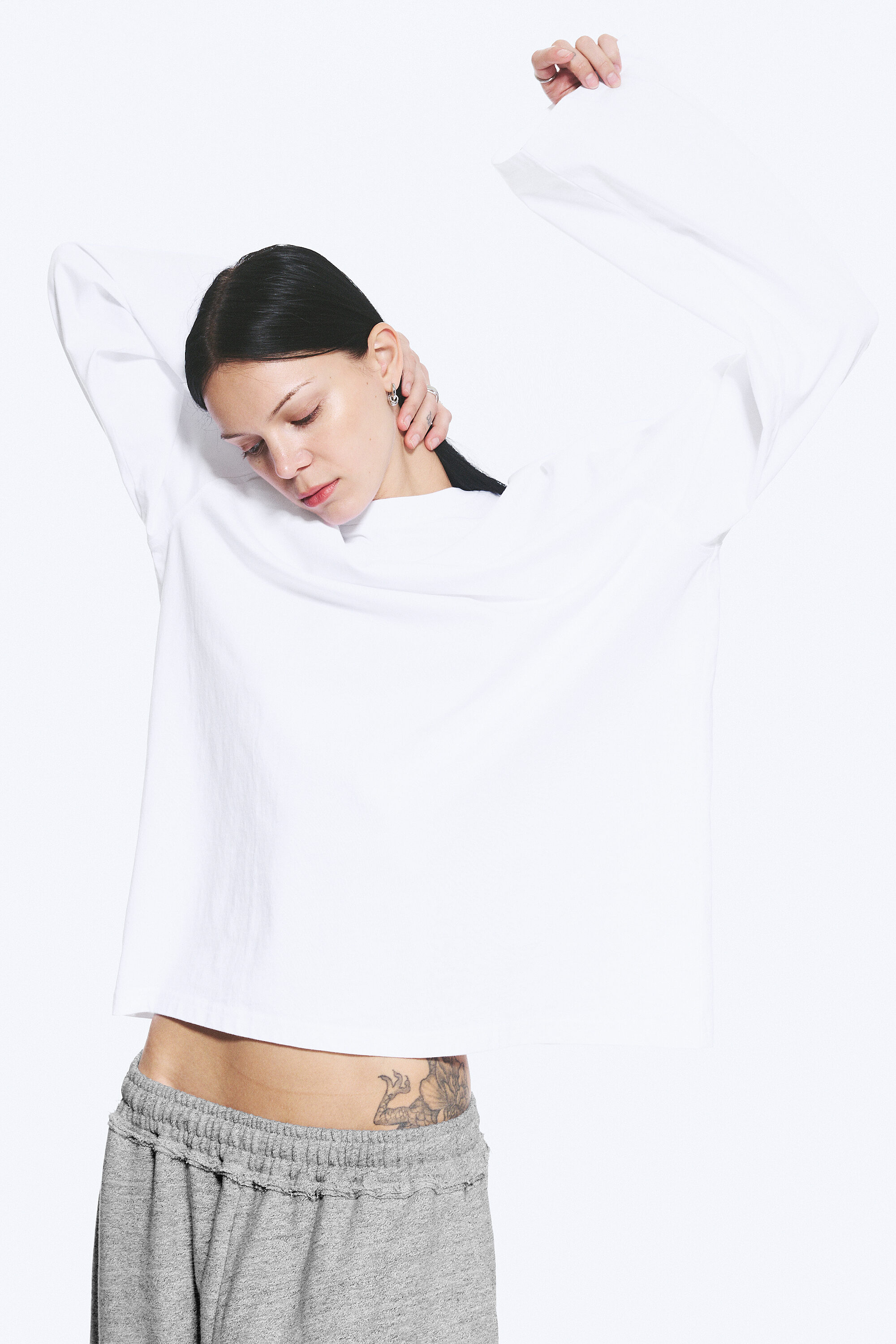 oversized long sleeve t-shirt - White | Weekday EU
