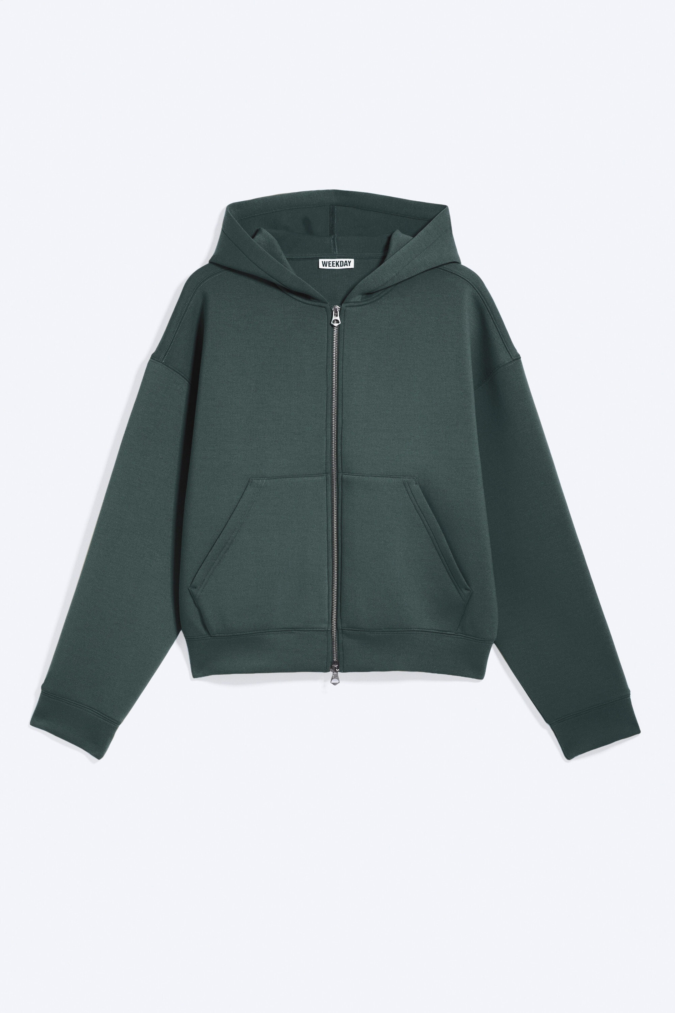 Dunkelgrün - Scuba-Kapuzenpullover mit Reißverschluss Simon - 2
