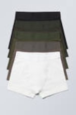 Grüner Mehrfarben-Mix - Boxershorts 5er-Pack - 0
