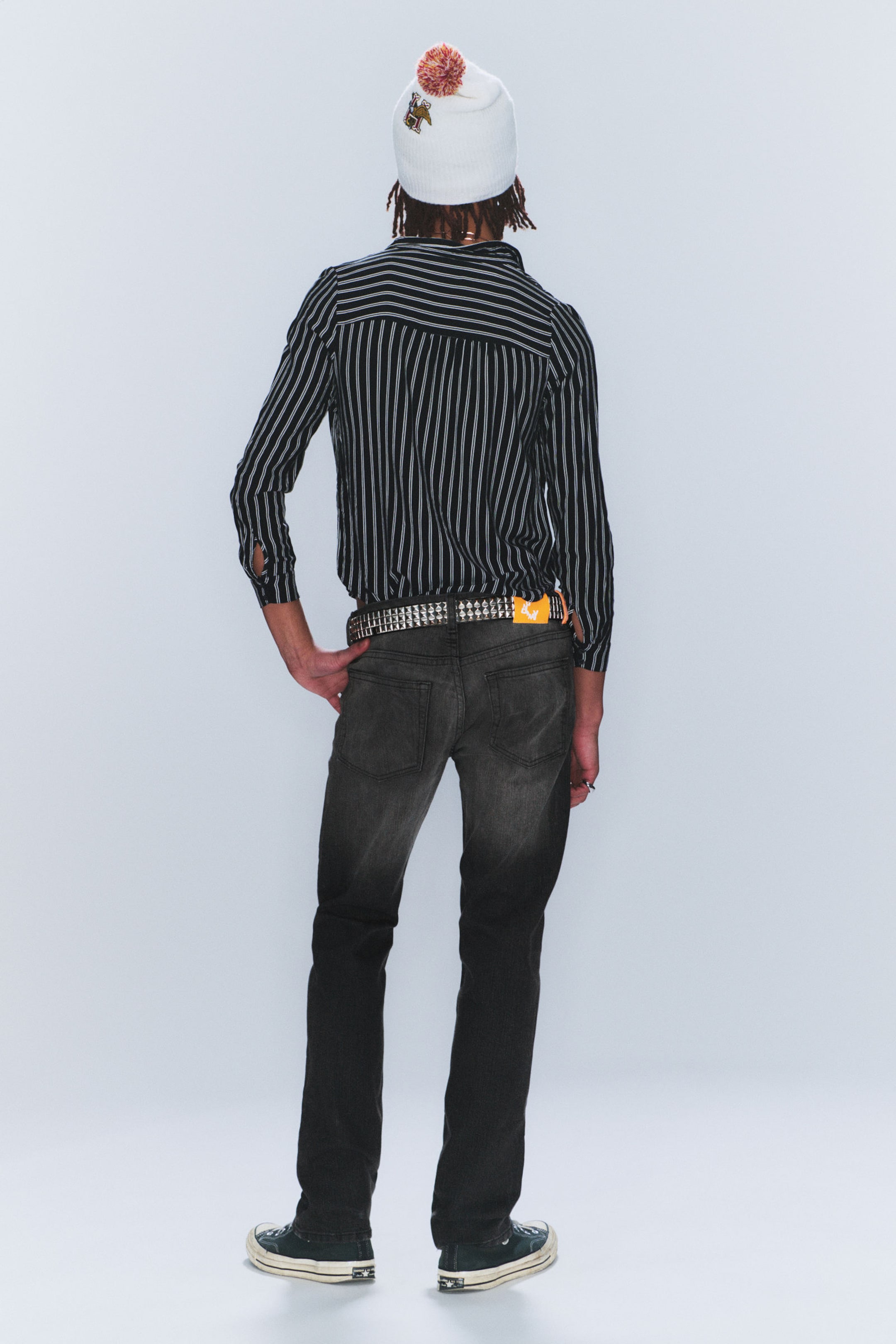 Rubby – Schwarz - Issue –Tapered Jeans mit niedriger Taille - 3